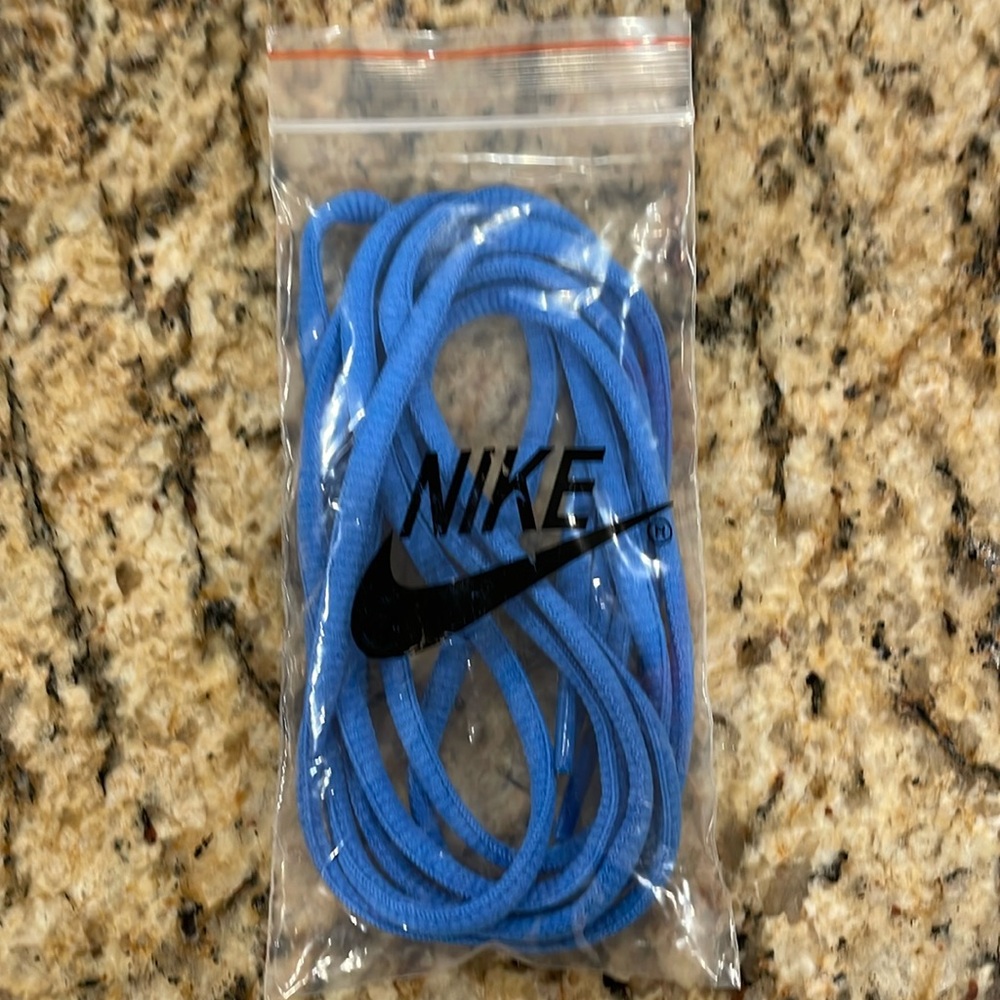 Nike blue shoelaces